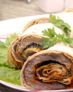 Рулет из лаваша с курицей