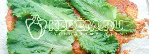 рулет из лаваша с курицей. Шаг 4