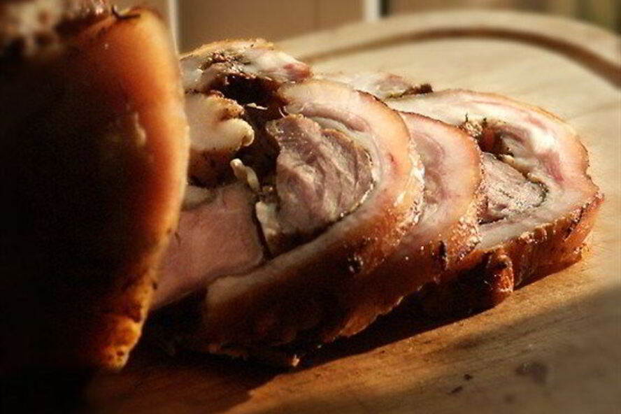 Рецепт рулет из свиной головы