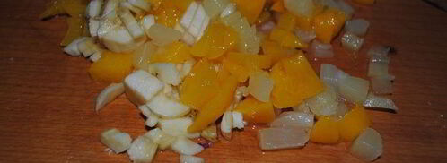 рулет с персиками и ананасом. Шаг 6