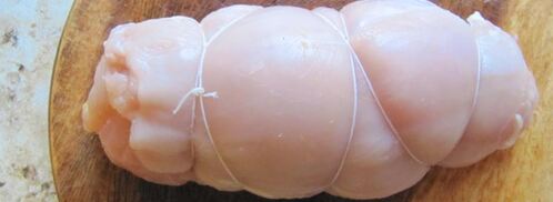 рулетики из куриного филе с тыквой. Шаг 4