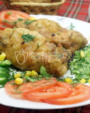 Рулетики из курицы с грибами
