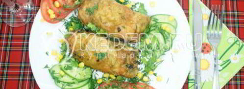 рулетики из курицы с грибами. Шаг 8