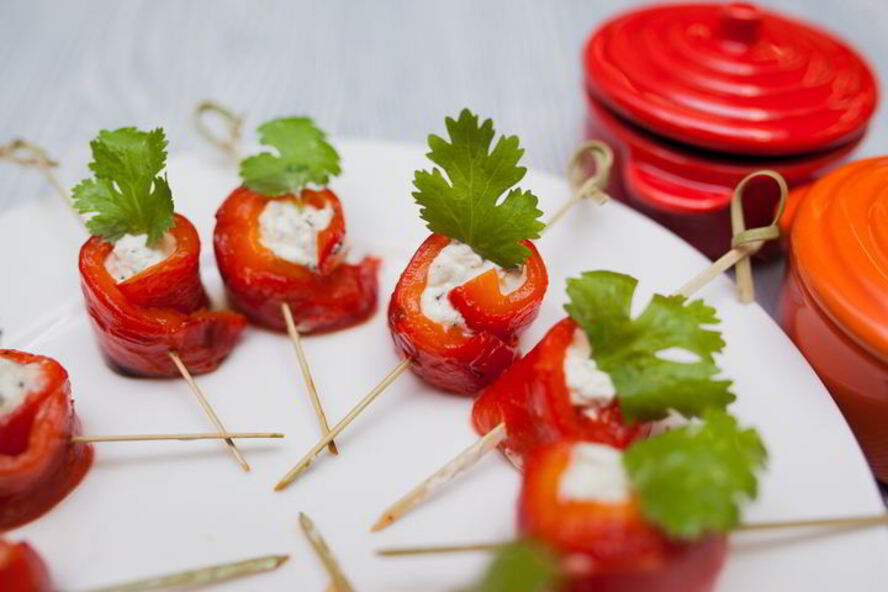 Рецепт рулетики из запеченного перца