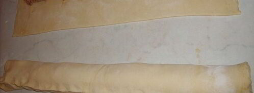 рулетики слоеные с тунцом. Шаг 7