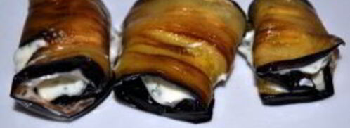 рулеты из баклажанов с чесноком. Шаг 5