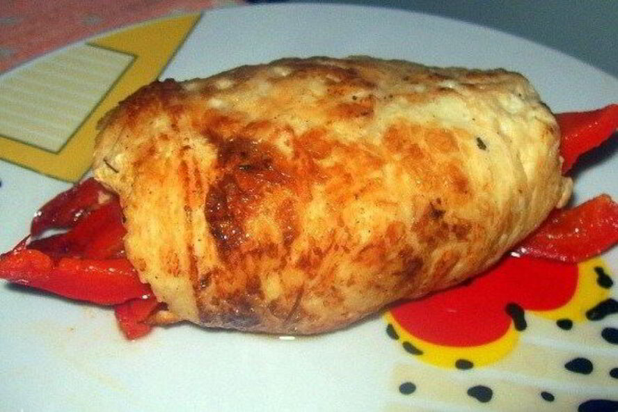 Рецепт рулеты из курицы со сладким перцем