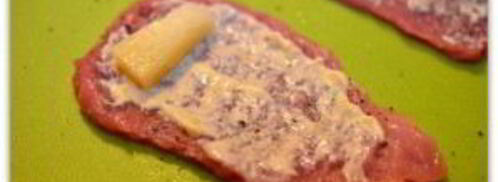 свиные рулетики с сыром. Шаг 4