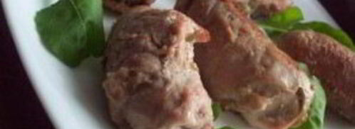 свиные рулеты с сыром и грибами. Шаг 6