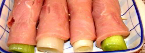 запеченные рулетики из ветчины. Шаг 3