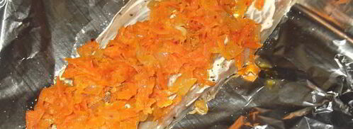 запеченные рулеты из скумбрии. Шаг 6