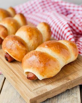 Сосиски в тесте на кефире