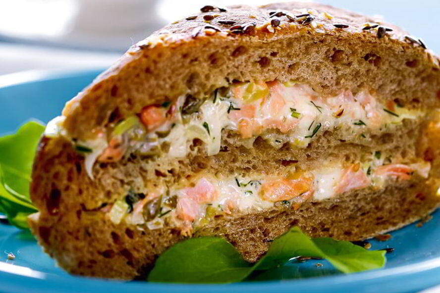 Рецепт сэндвич с лососем