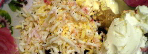 картофельные тарталетки с селедкой в мини шубке. Шаг 5