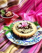 Миндальные тарталетки с шоколадной начинкой