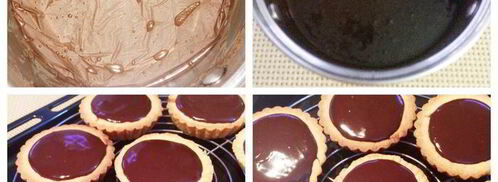 миндальные тарталетки с шоколадной начинкой. Шаг 7