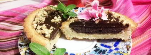 миндальные тарталетки с шоколадной начинкой. Шаг 9