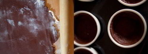 шоколадные тарталетки с шоколадно-кофейным кремом. Шаг 5