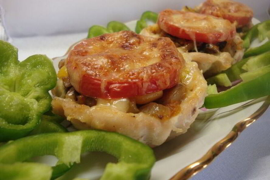 Рецепт тарталетки из куриного филе