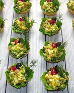 Тарталетки из печени трески