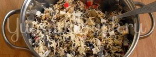 тарталетки из слоеного теста с начинкой. Шаг 6