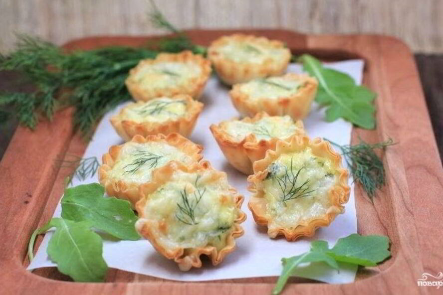 Рецепт тарталетки с горбушей