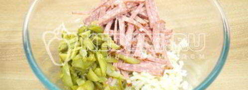 тарталетки с грибами праздничные. Шаг 7