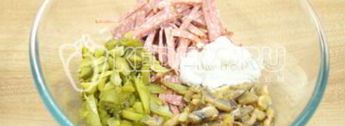 тарталетки с грибами праздничные. Шаг 8