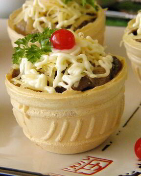 Тарталетки с грибами