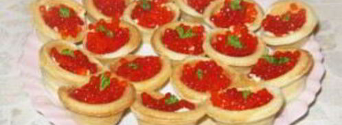 тарталетки с икрой и маслом. Шаг 3