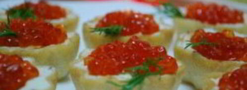 тарталетки с икрой и творожным сыром. Шаг 2