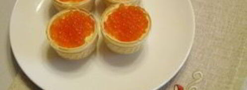 тарталетки с красной икрой. Шаг 3