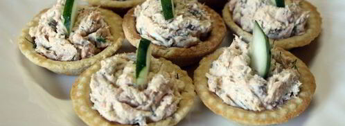 тарталетки с красной рыбой и сыром. Шаг 6