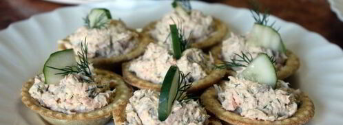 тарталетки с красной рыбой и сыром. Шаг 7