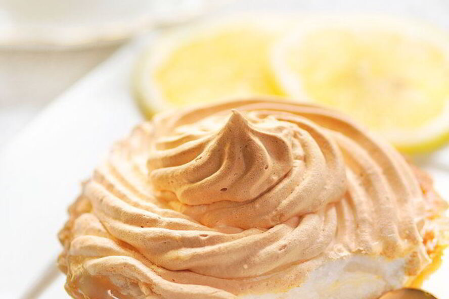 Рецепт тарталетки с лимонным кремом и меренгой