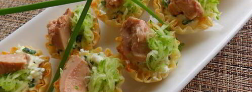 тарталетки с печенью трески. Шаг 7