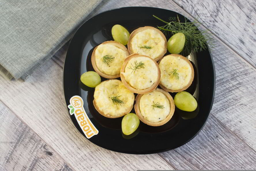 Рецепт тарталетки с сыром