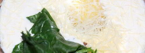 тарталетки с тыквой и фетой в сливочно-шпинатной заливке. Шаг 3