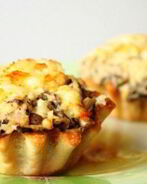 Тарталетки запеченные с сыром