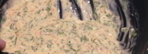 закуска в тарталетках с семгой. Шаг 2