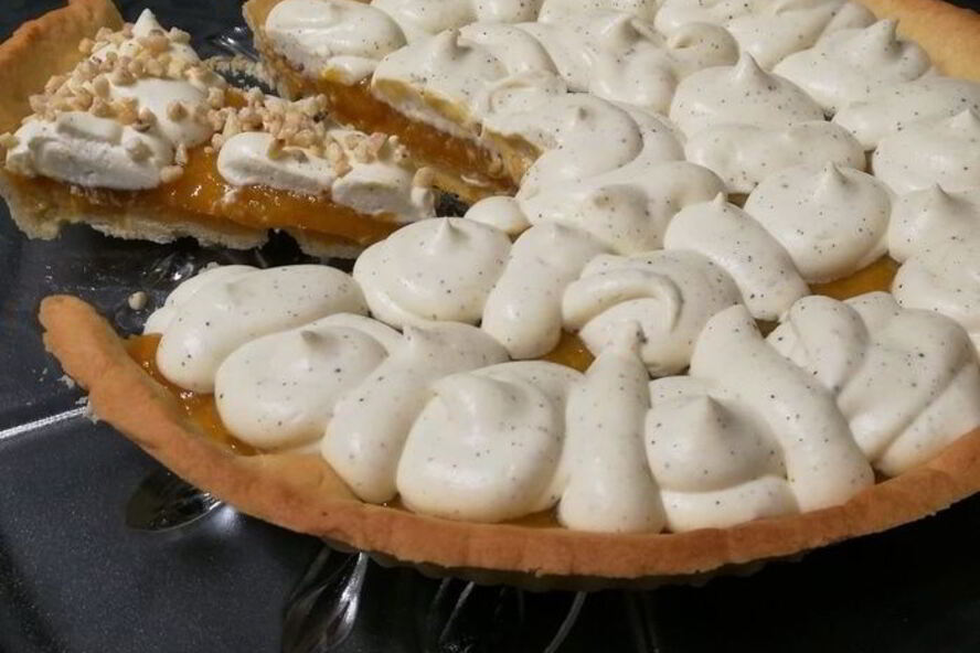 Рецепт абрикосовый тарт с франжипаном и миндальным крокантом