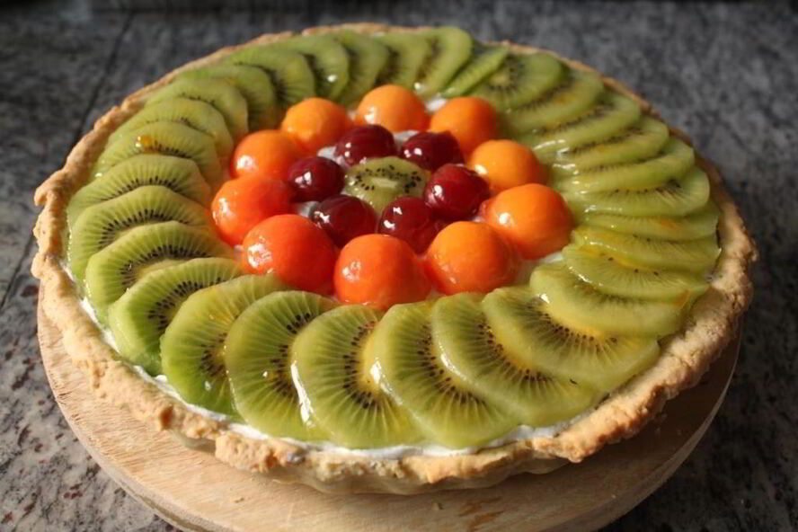 Рецепт фруктовый тарт с кремом шантильи