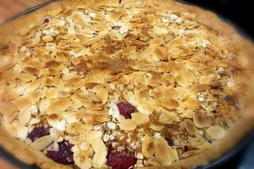 Рецепт фруктовый тарт с овсяным штрейзелем