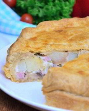 Картофельный тарт с грибами