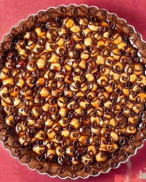 Шоколадно-карамельно-ореховый тарт