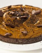 Шоколадно-тыквенный тарт