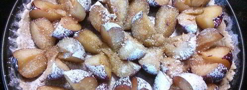 сливовый тарт с ореховым безе. Шаг 6