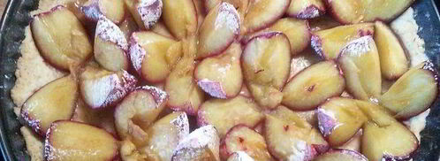 сливовый тарт с ореховым безе. Шаг 7