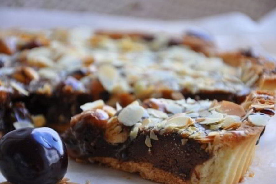 Рецепт тарт брауни с фундуком и карамелью