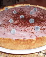 Тарт йогуртово-творожно-банановый